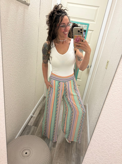 Beachin Wide Leg Pants