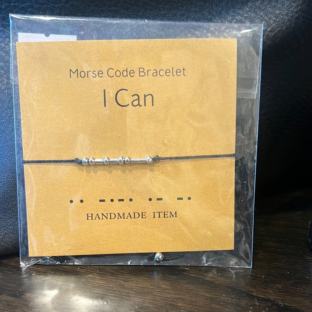 Morse Code Bracelet (I Can)