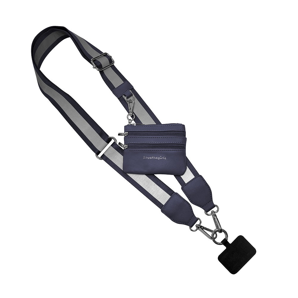 Clip & Go Strap with Pouch - Reflective Collection