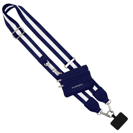 Clip & Go Strap w/Zippered Pouch Bold Stripe