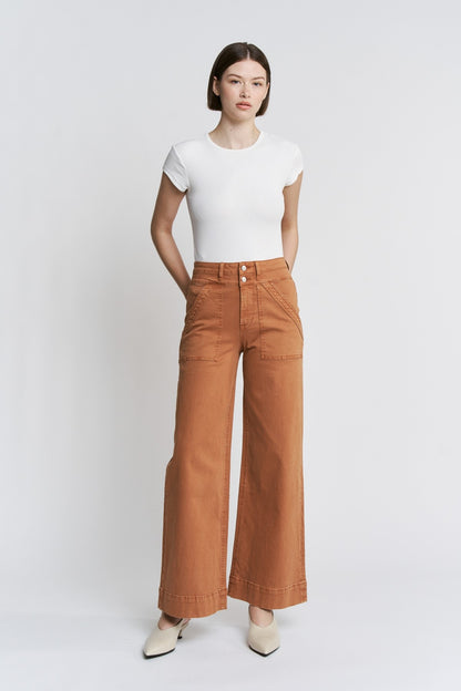 Leaf Season Jeans Hi Rise Wide Leg Mica Jeans