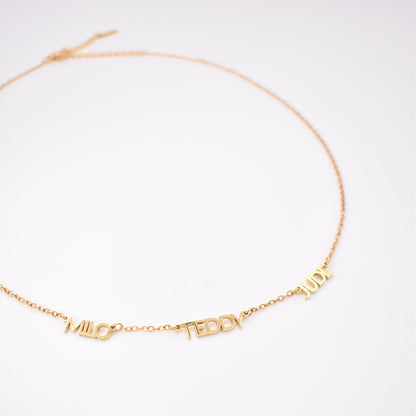 Resort - Custom Cherish Multiple Name Necklace - SS & WR