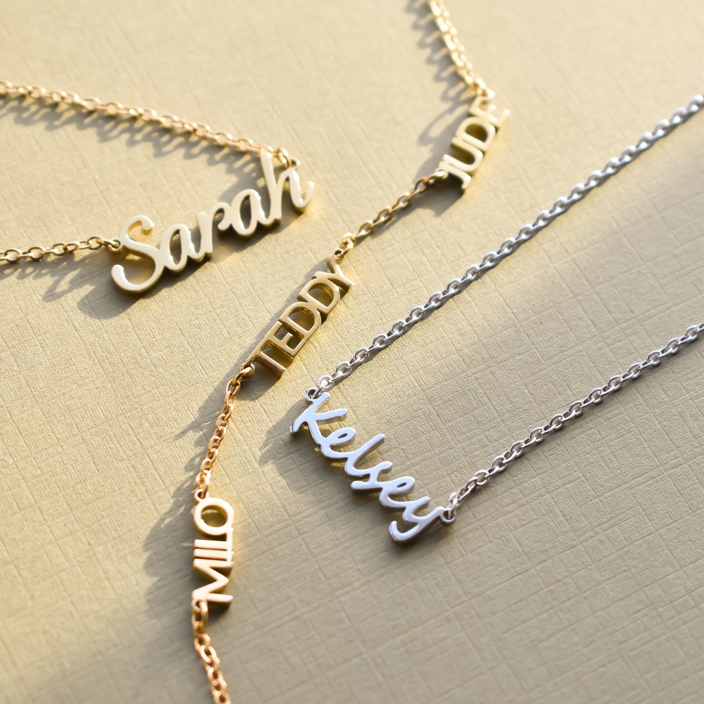 Resort - Custom Cherish Multiple Name Necklace - SS & WR