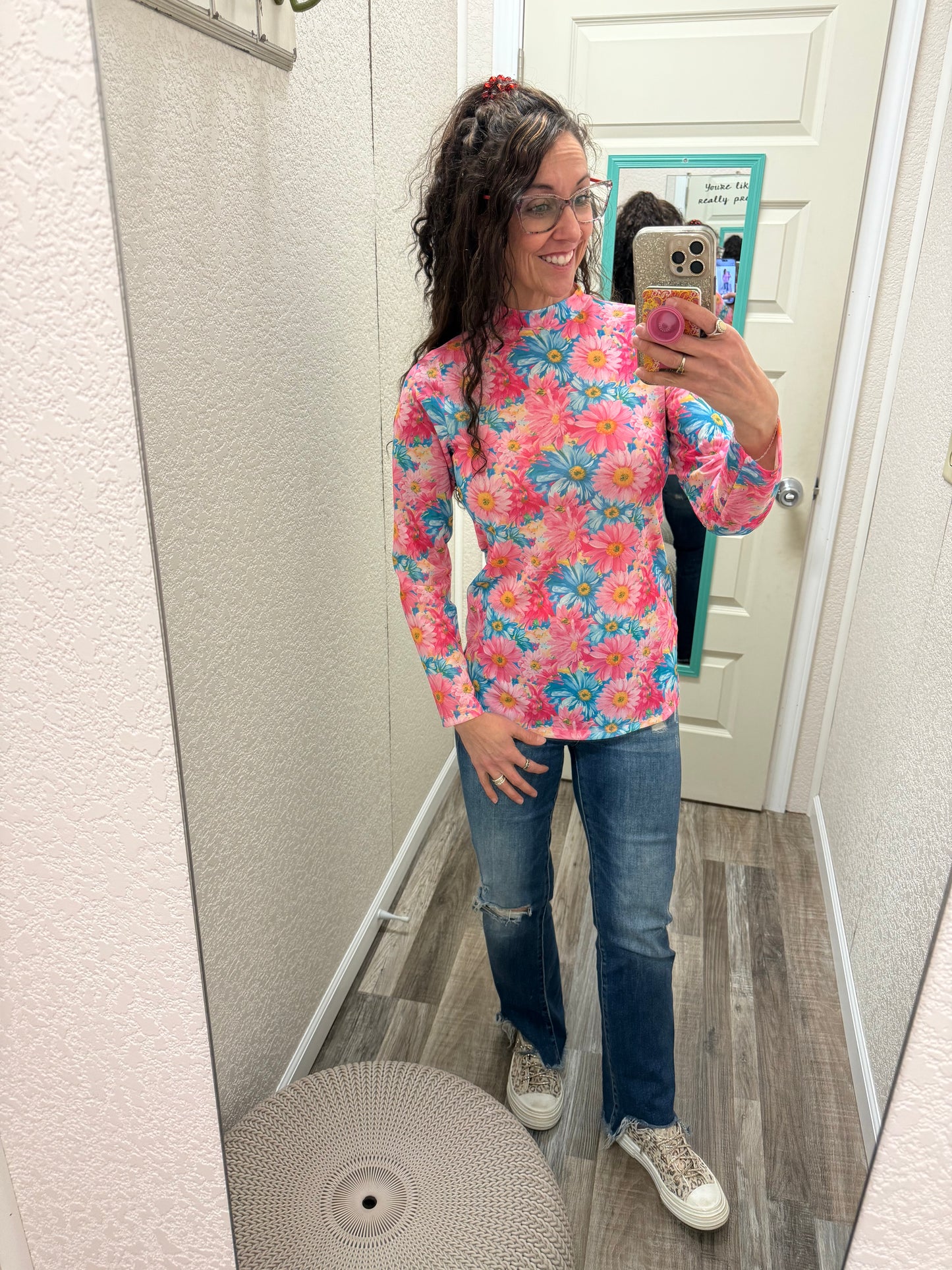 Daisy Mesh Top