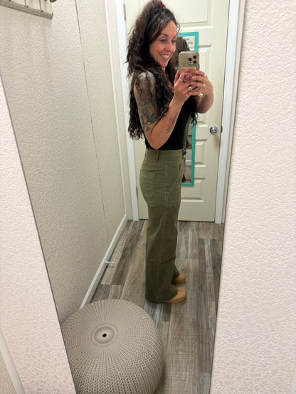 Leaf Season Jeans Hi Rise Wide Leg Mica Jeans