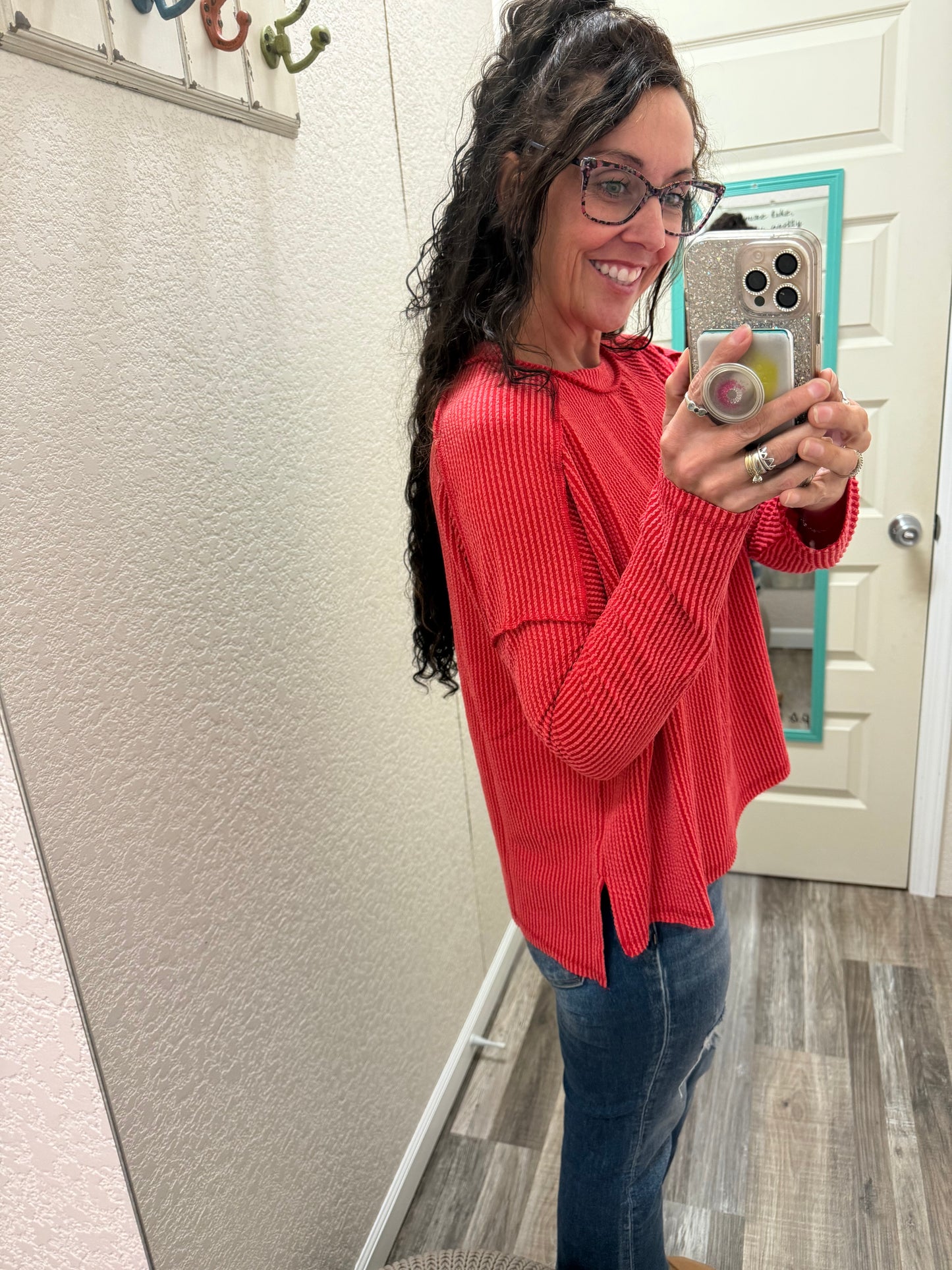 Alyssa Ribbed Long Sleeve Top