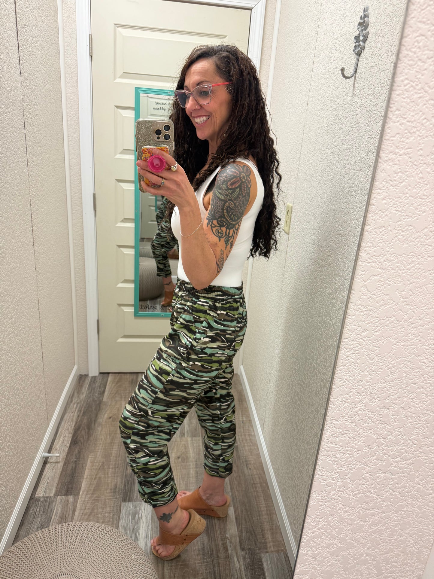 Swishie Swooshie Capris With Side Ruching
