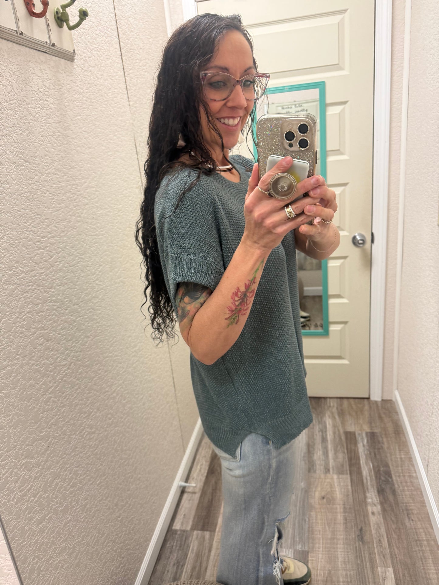 Shayla Short Sleeve Sweater Top