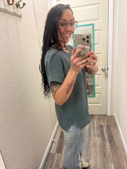 Shayla Short Sleeve Sweater Top