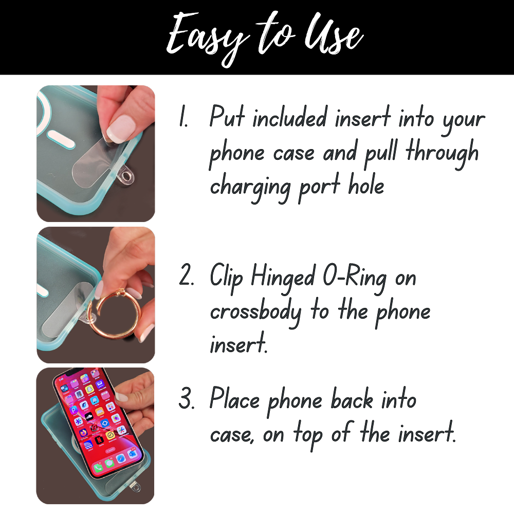 Clip & Go Beaded Crossbody Phone Holder