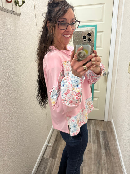 Pretty in Floral Pink Top