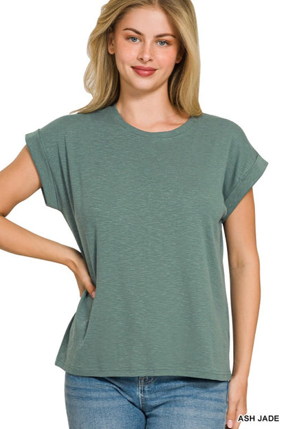 Rae Cuffed Sleeve Tee