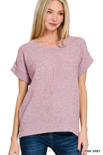 Shayla Short Sleeve Sweater Top