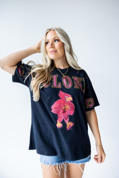 Iowa State University Southern Split OS Band Tee
