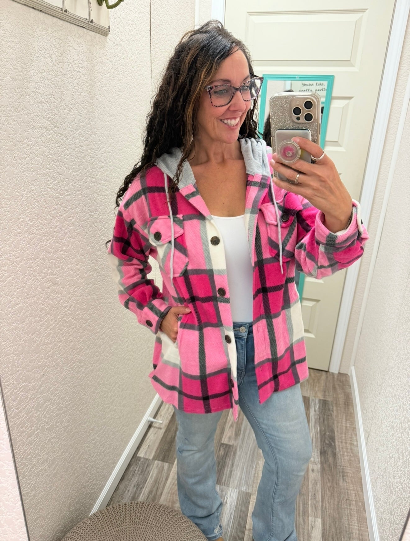 Shirley Fleece Plaid Shacket