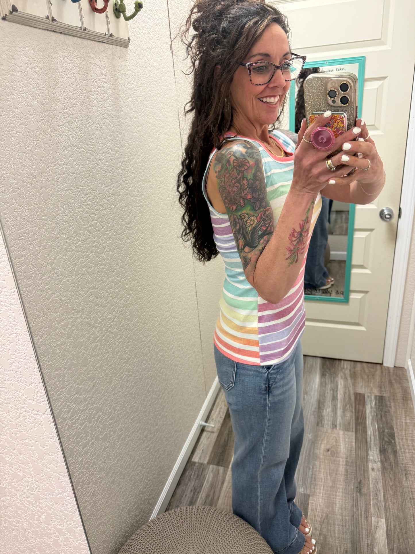 Ava Tank- Rainbow