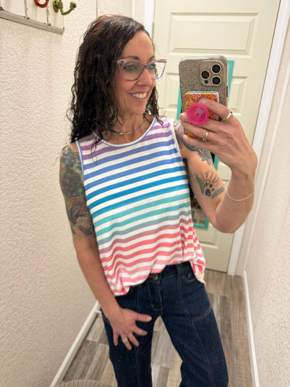 Happy Stripes Faye Tank Top