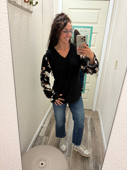 Arriana - Floral Puff Sleeve Top