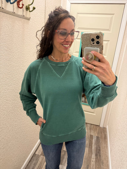 Donna Crewneck Sweatshirt With Pockets