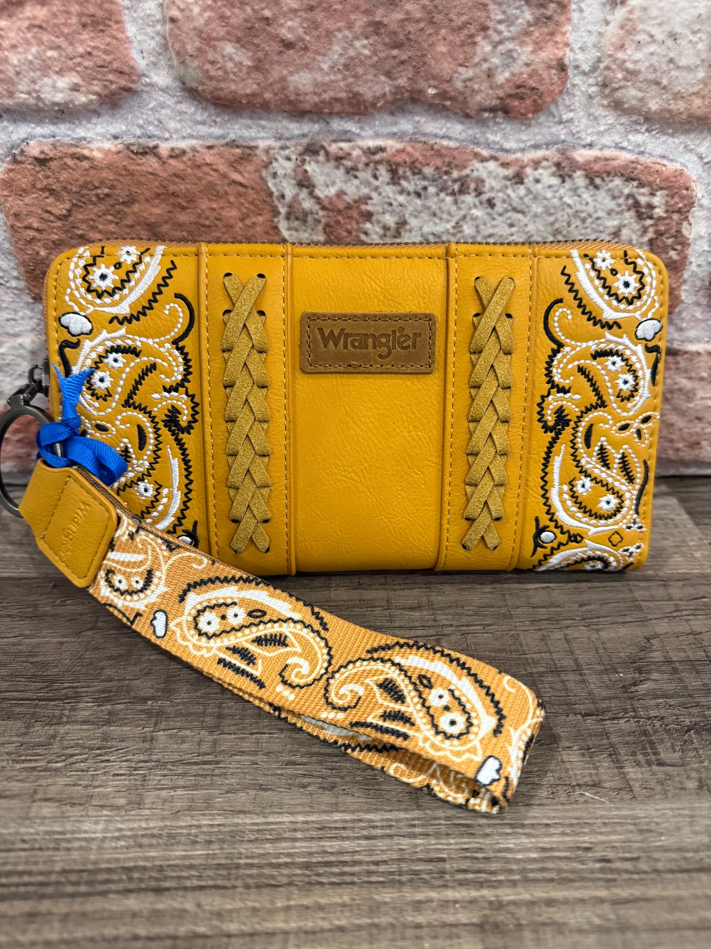 Wrangler Yellow Bandana Print Wallet