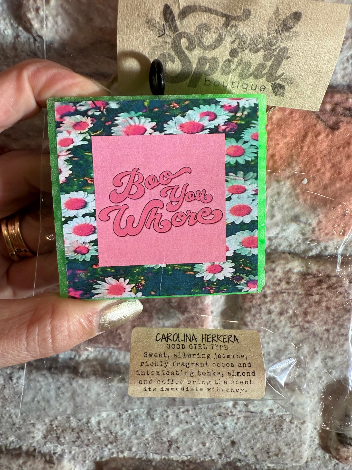 Boo - Naughty Freshie - Carolina Scent {Jasmine- Cocoa - almond coffee}