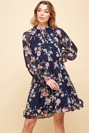 Ginny Chiffon Midi Dress