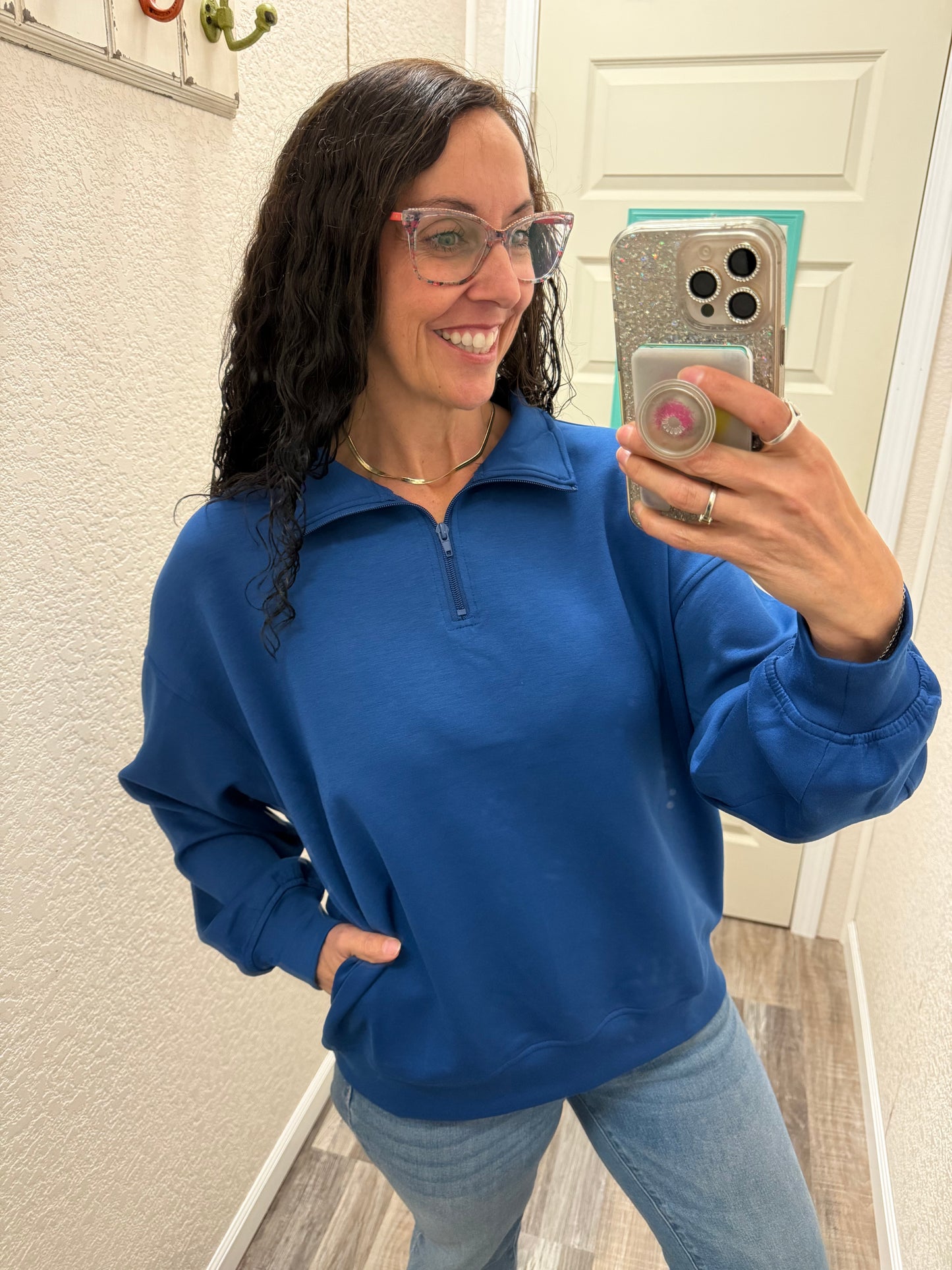 Sadie Scuba 1/2 Zip Pullover