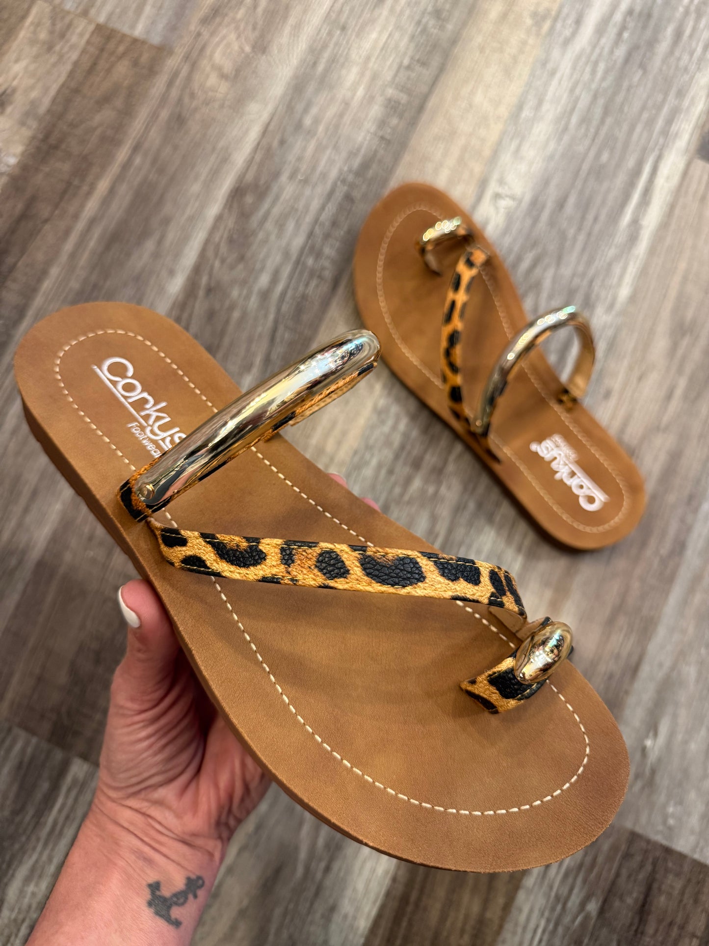 Hit The Strip Leopard - Corky’s Sandals