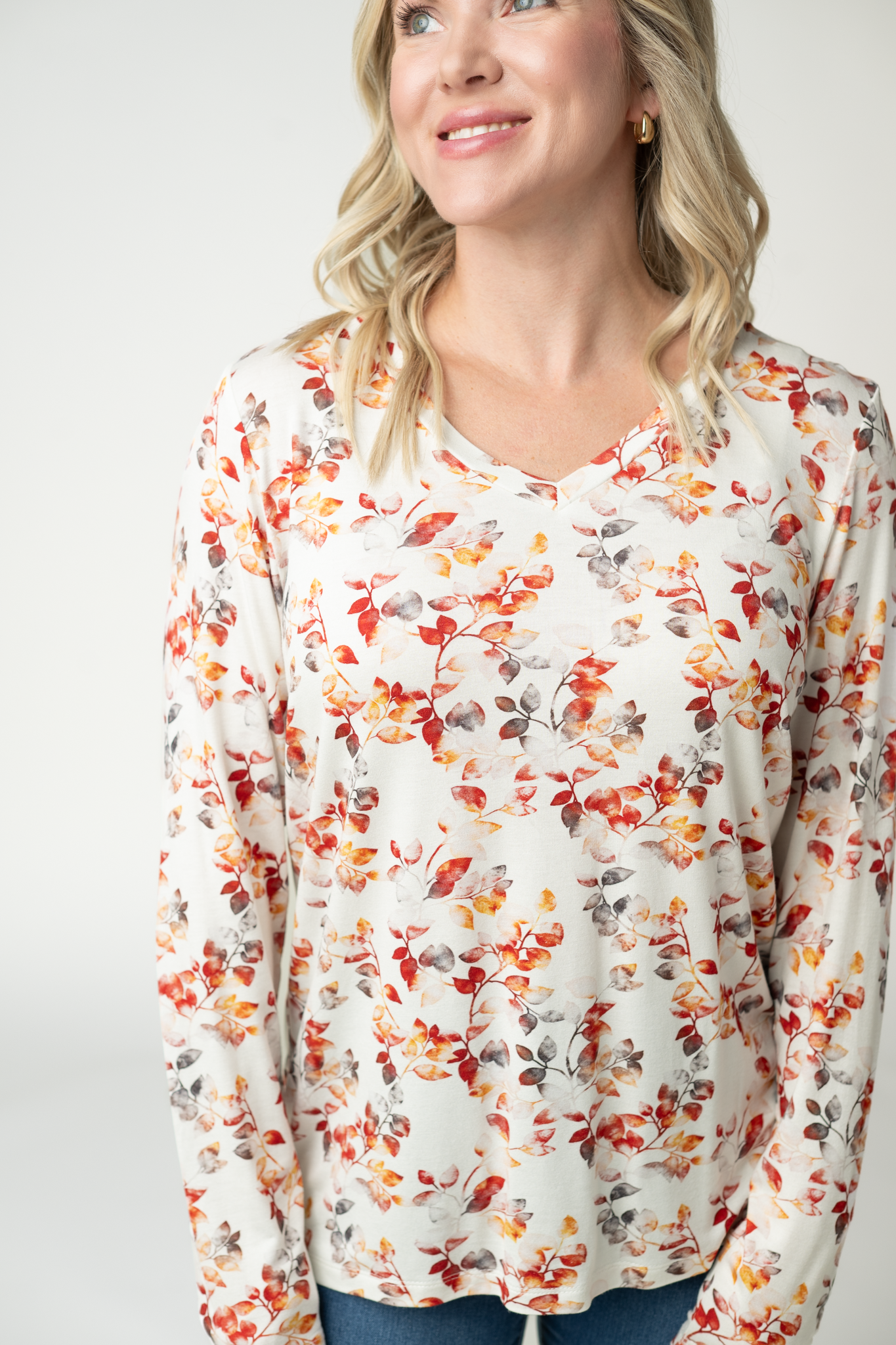 09.09 EN ROUTE Larissa Long Sleeve - Autumn Watercolor
