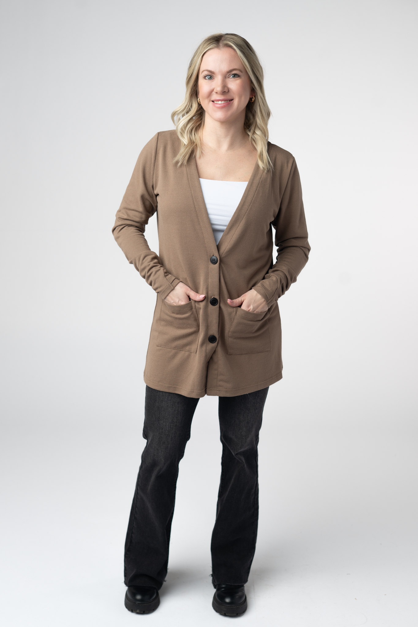 IN STOCK Cori Cardigan - Mocha