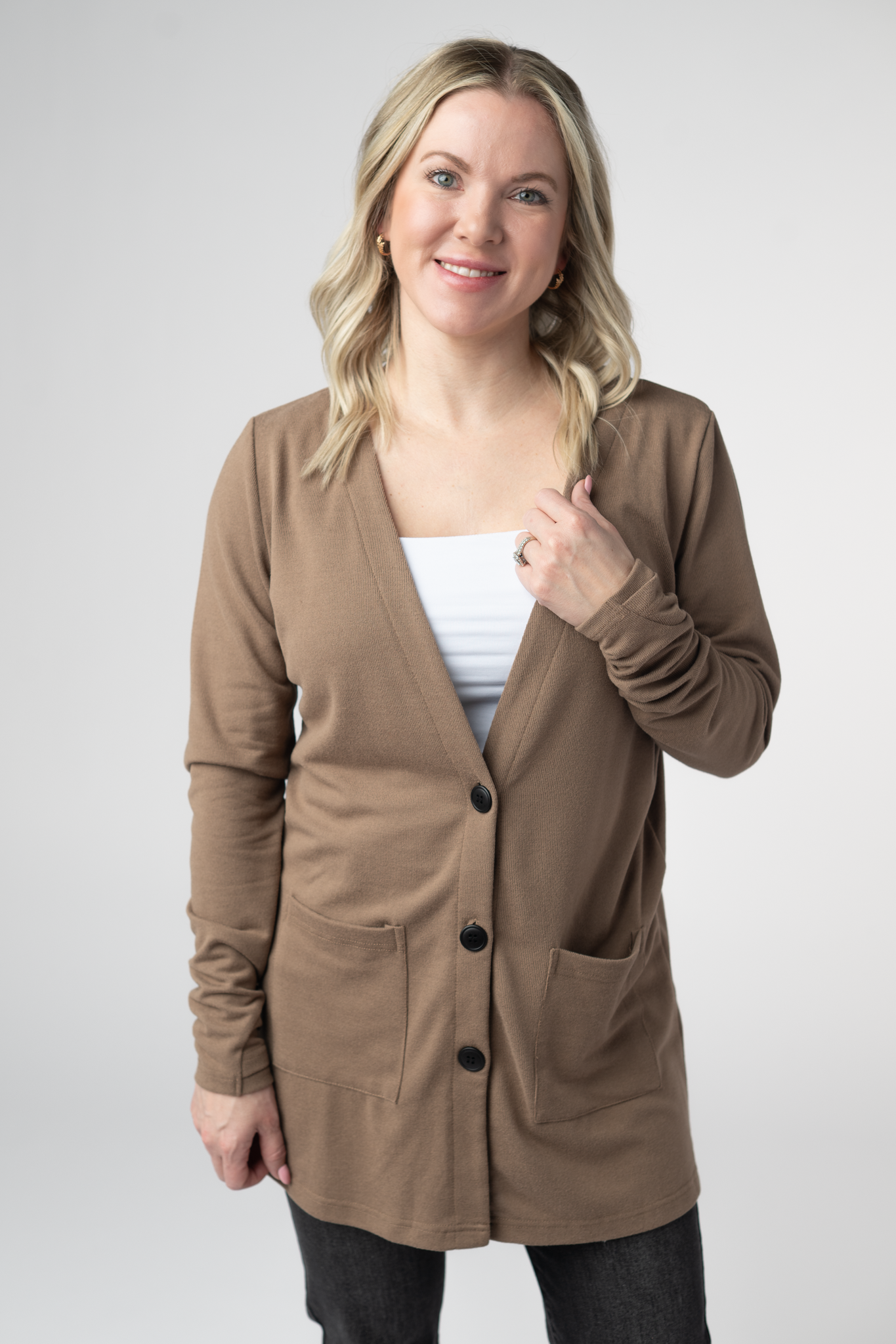 IN STOCK Cori Cardigan - Mocha