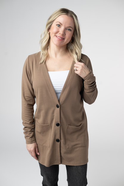 IN STOCK Cori Cardigan - Mocha