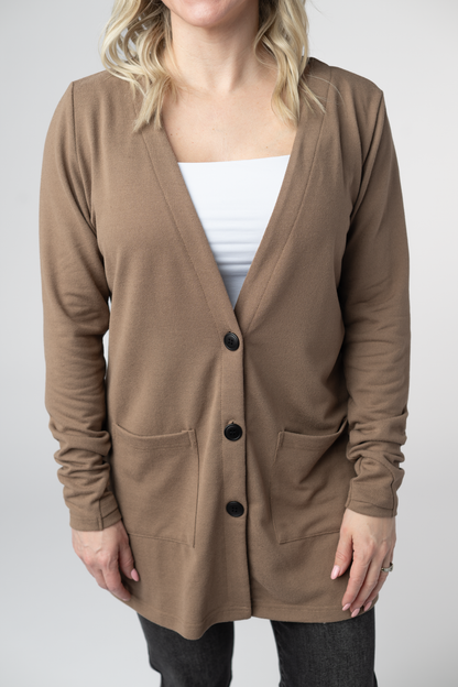 IN STOCK Cori Cardigan - Mocha