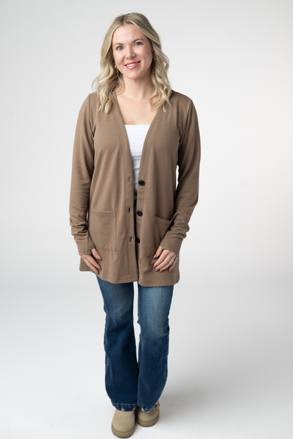 IN STOCK Cori Cardigan - Mocha