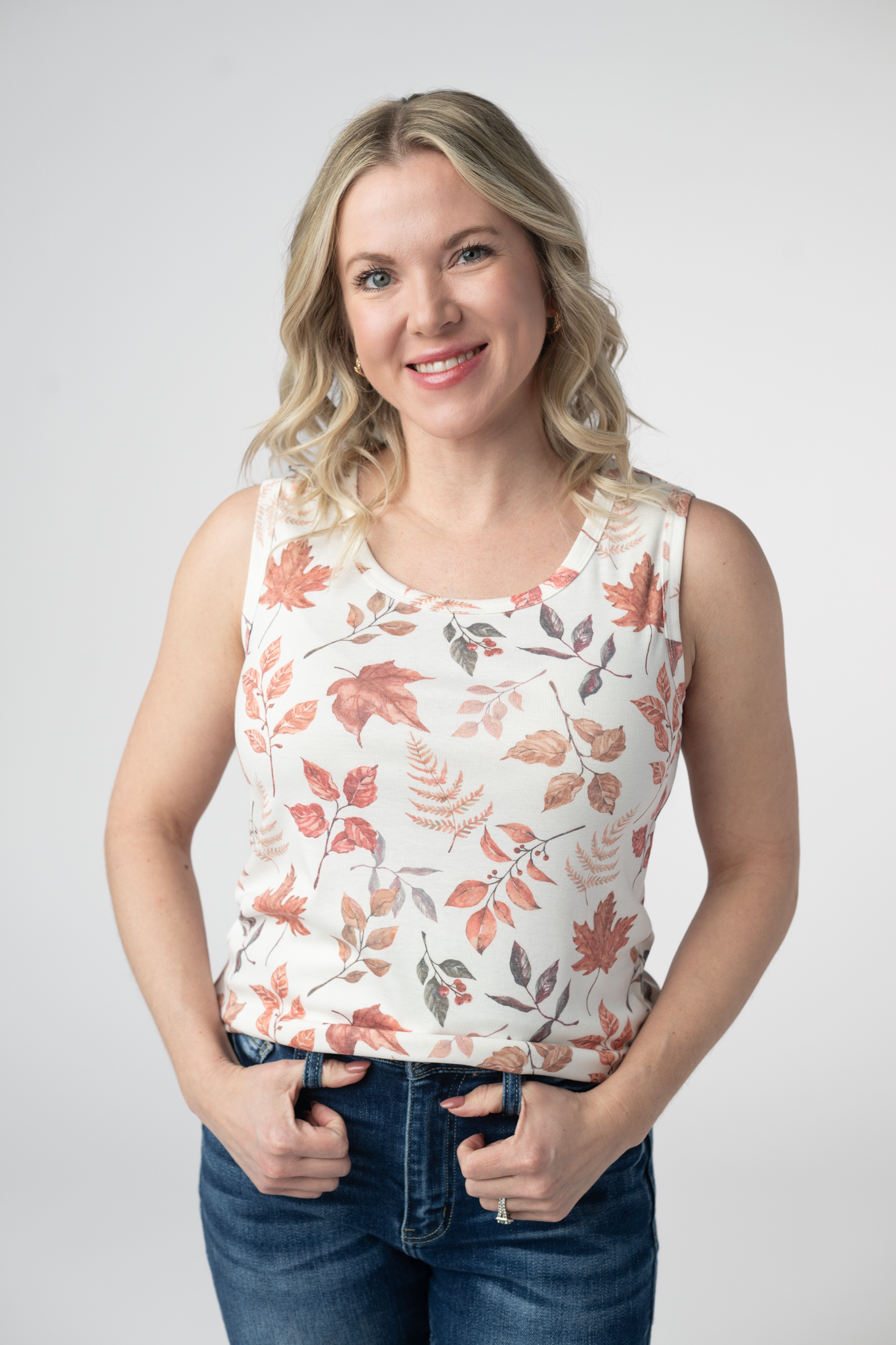 IN STOCK Ava Tank - Harvest Leaves