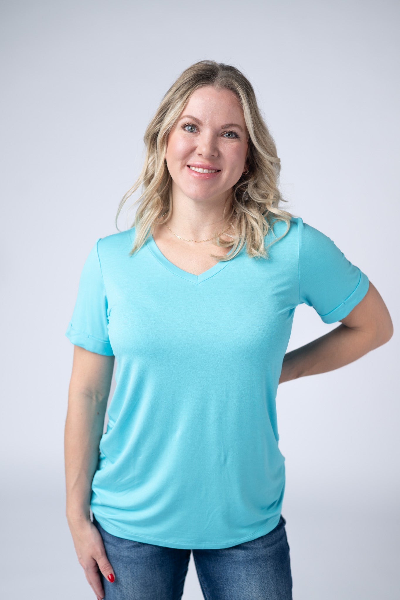 IN STOCK Sophie Tee - Aqua Blue