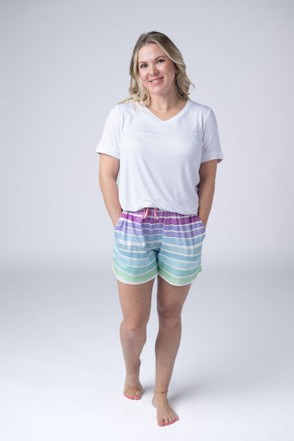 IN STOCK Jamie Shorts - Rainbow Stripes