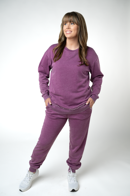 MARKET EXCLUSIVE Vintage Wash Pullover - Purple
