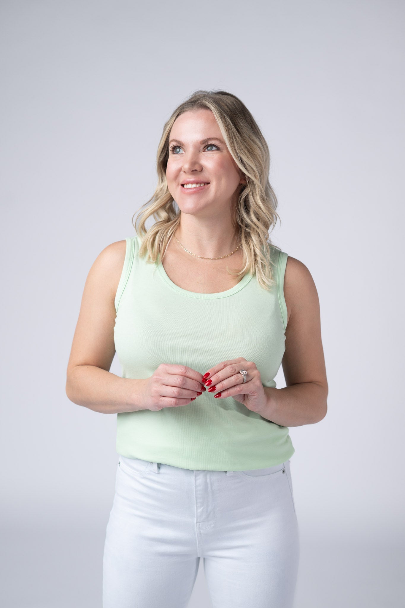 IN STOCK Ava Tank - Lime