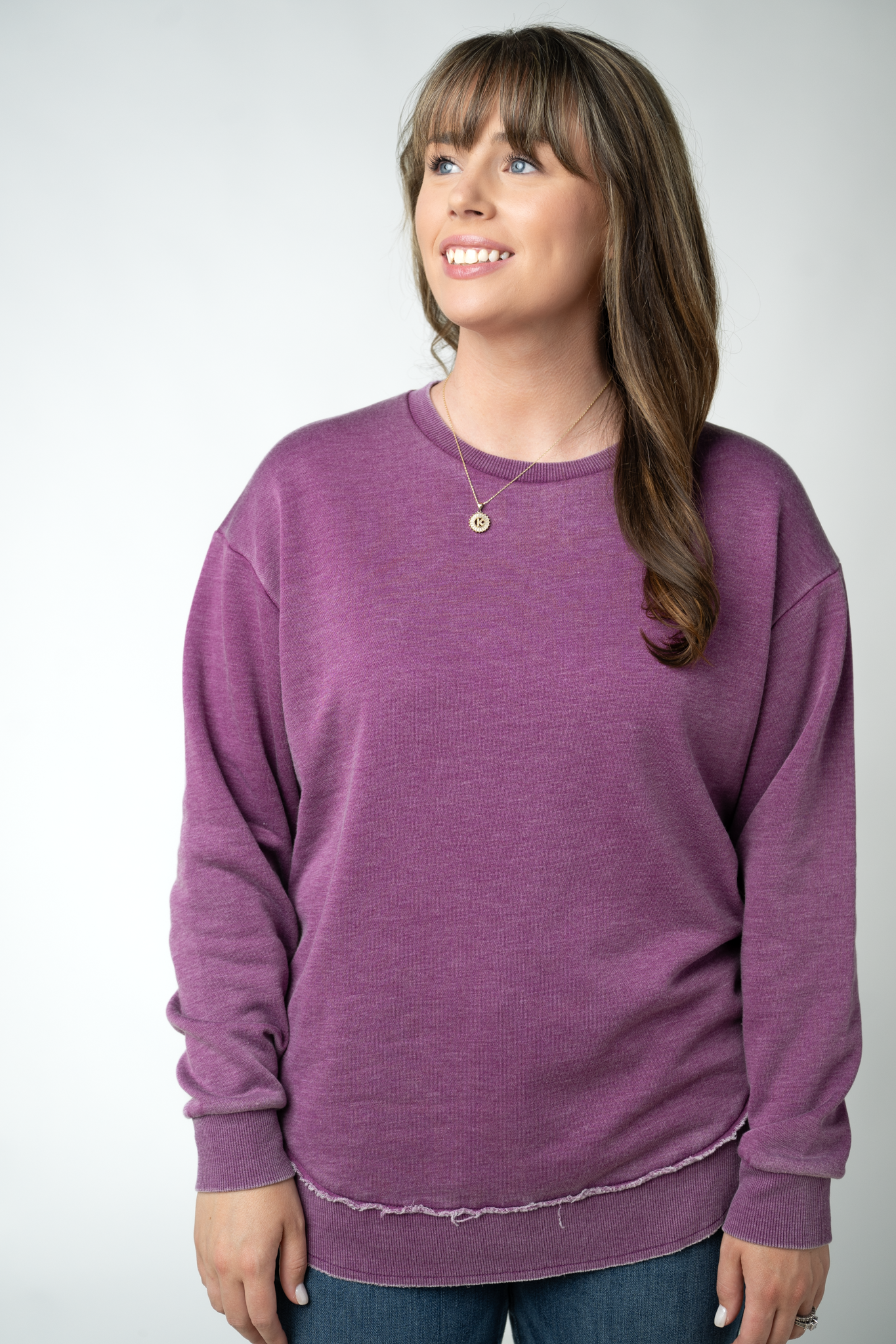 MARKET EXCLUSIVE Vintage Wash Pullover - Purple
