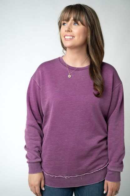 MARKET EXCLUSIVE Vintage Wash Pullover - Purple
