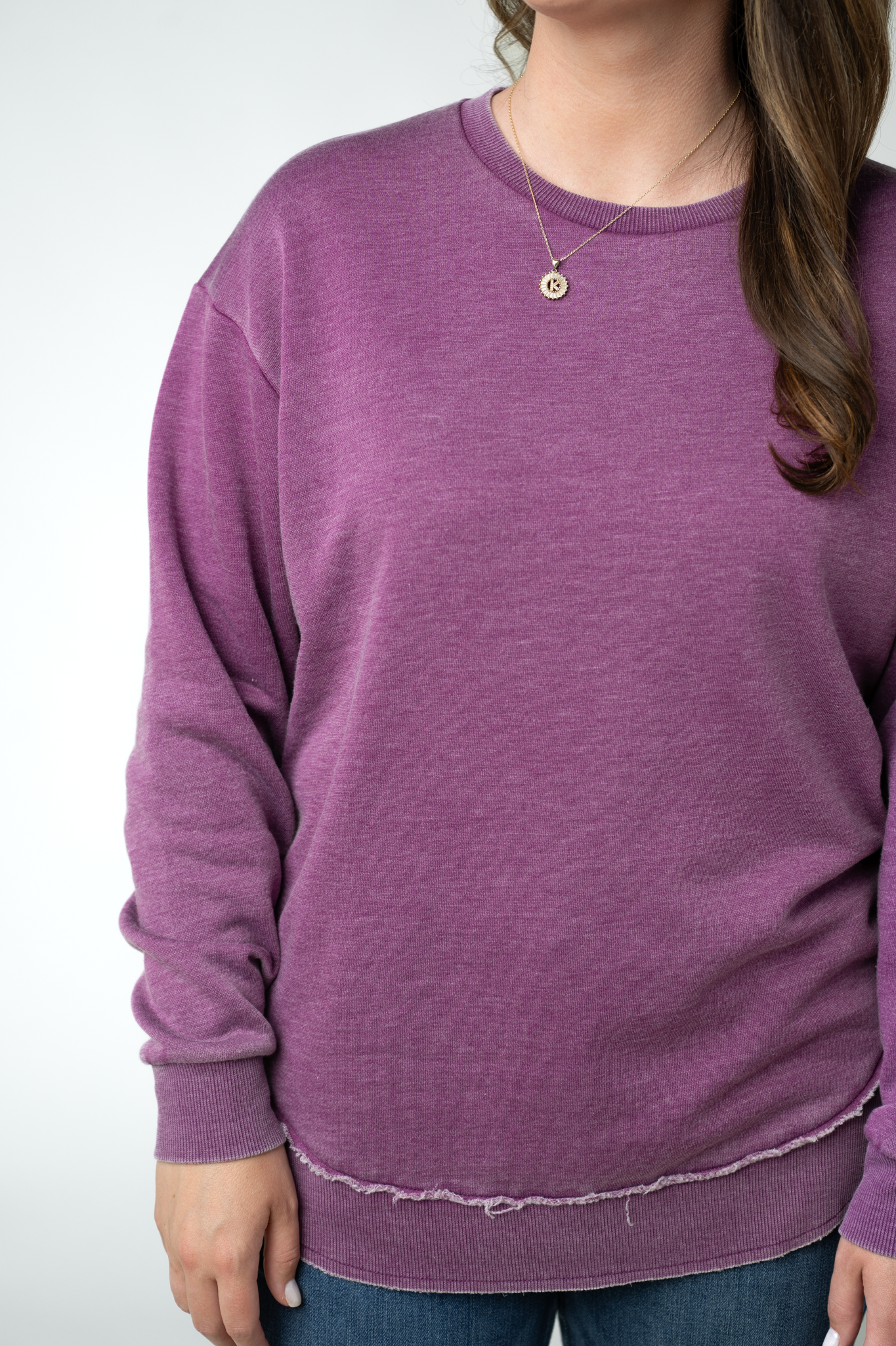 MARKET EXCLUSIVE Vintage Wash Pullover - Purple