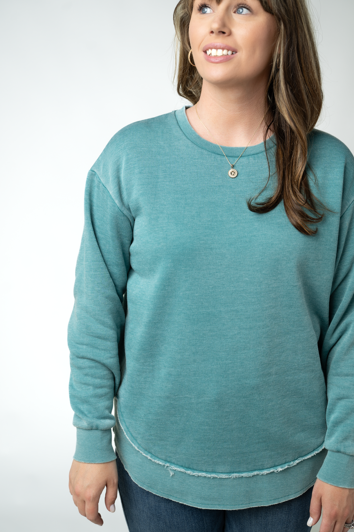 MARKET EXCLUSIVE Vintage Wash Pullover - Teal