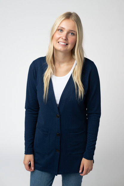 08.21 EN ROUTE Cori Cardigan - Navy