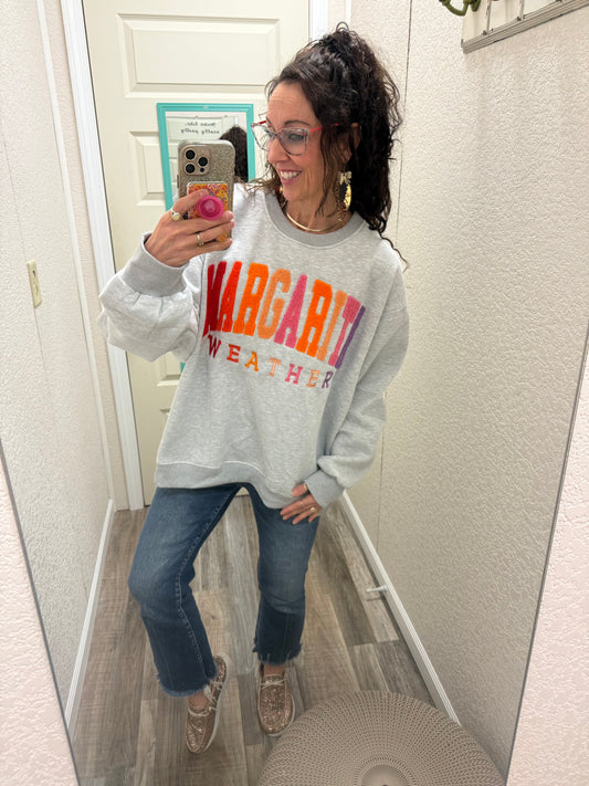 Margarita Weather Embroidered Sweatshirt