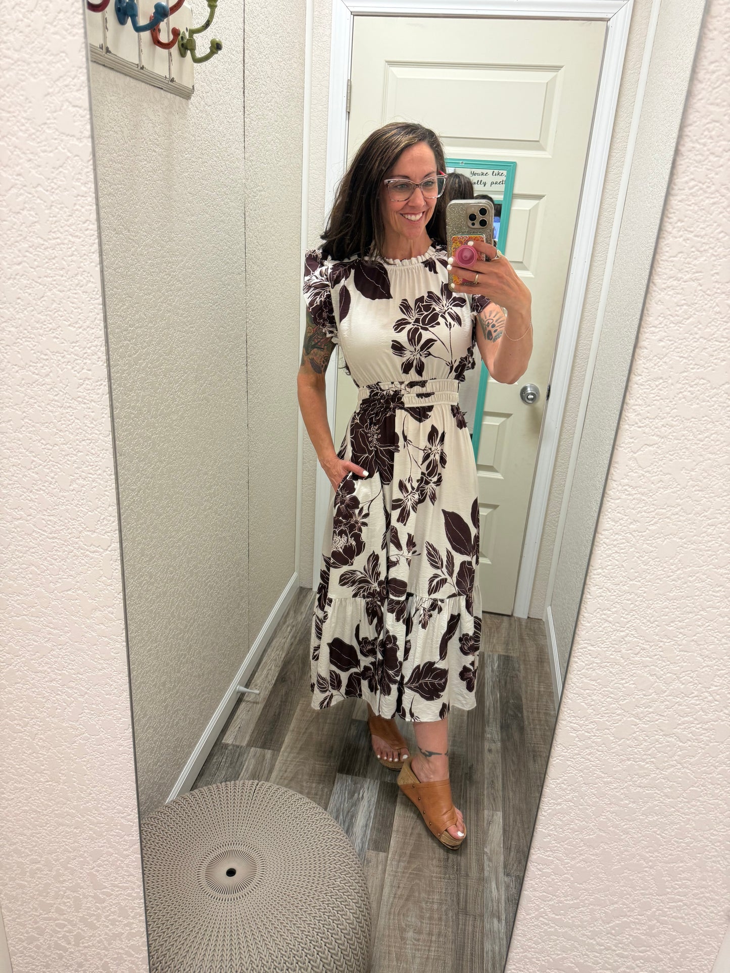 AnaBelle Flutter Sleeve Dress