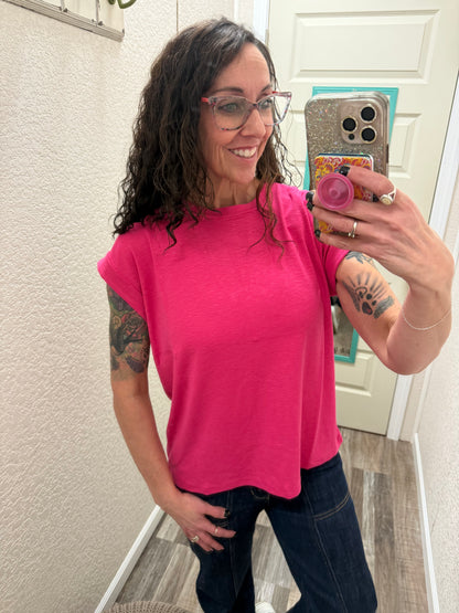 Rae Cuffed Sleeve Tee