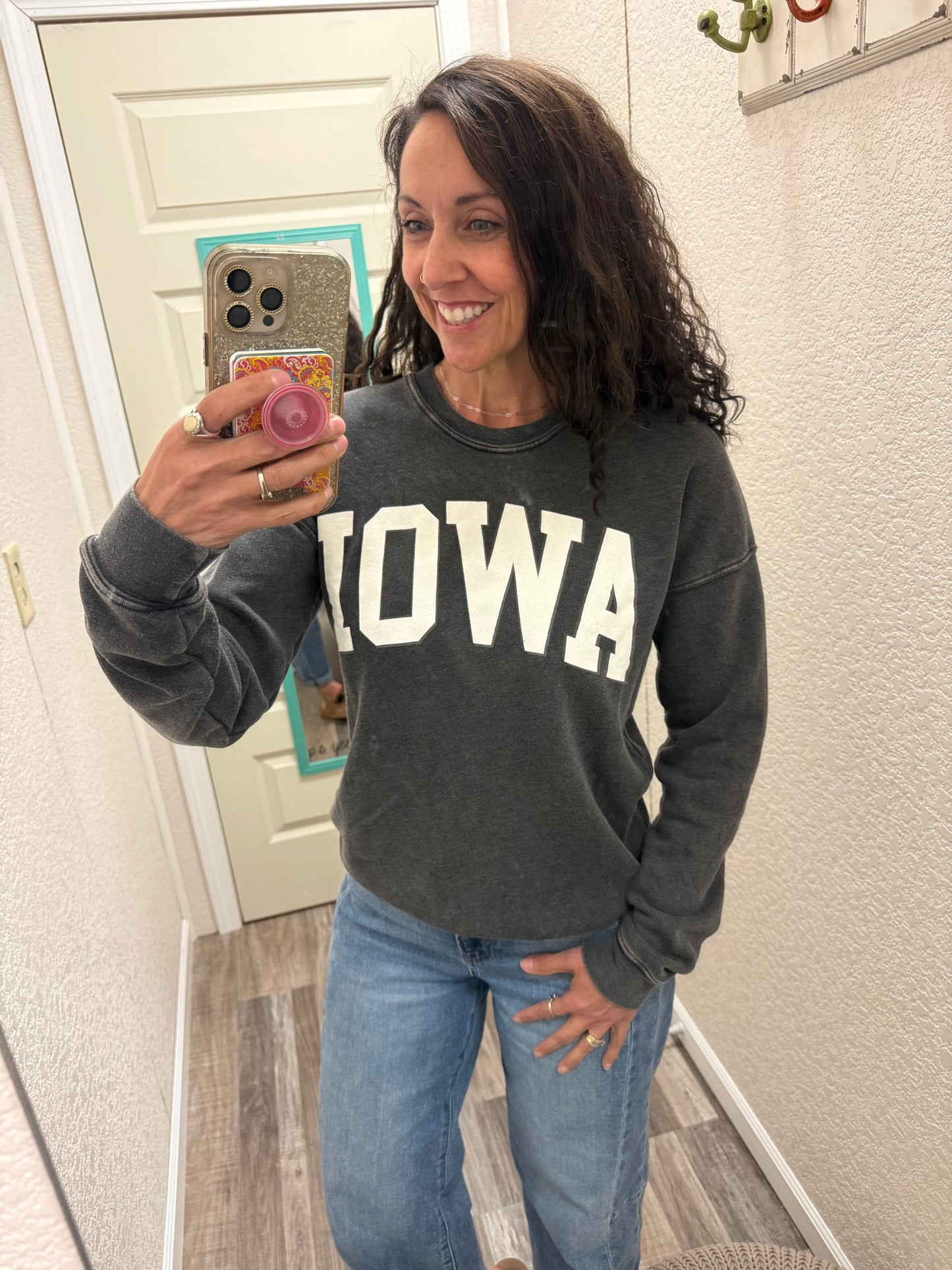 IOWA MINERAL SWEATSHIRTS: Mineral Black