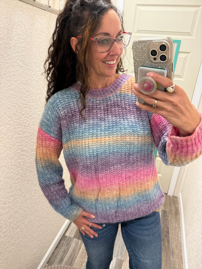Unicorn Rainbows Tie Dye Sweater