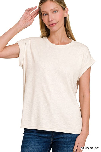 Rae Cuffed Sleeve Top